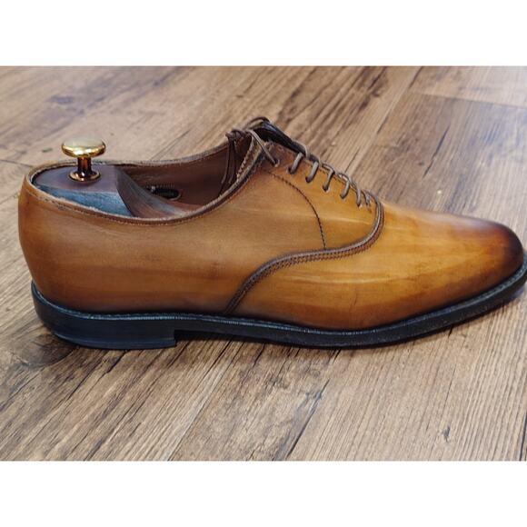 Allen Edmonds Carlyle 8D Light Brown Patina Burnished Oxford Dress Shoes main image 6